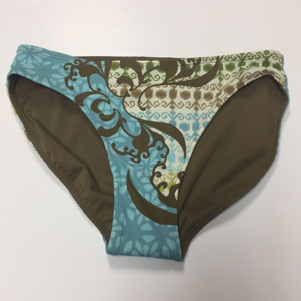 Athleta Reversible Solid Floral Bikini Bottom